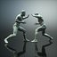 Lot de 4 sculptures de collection de statues