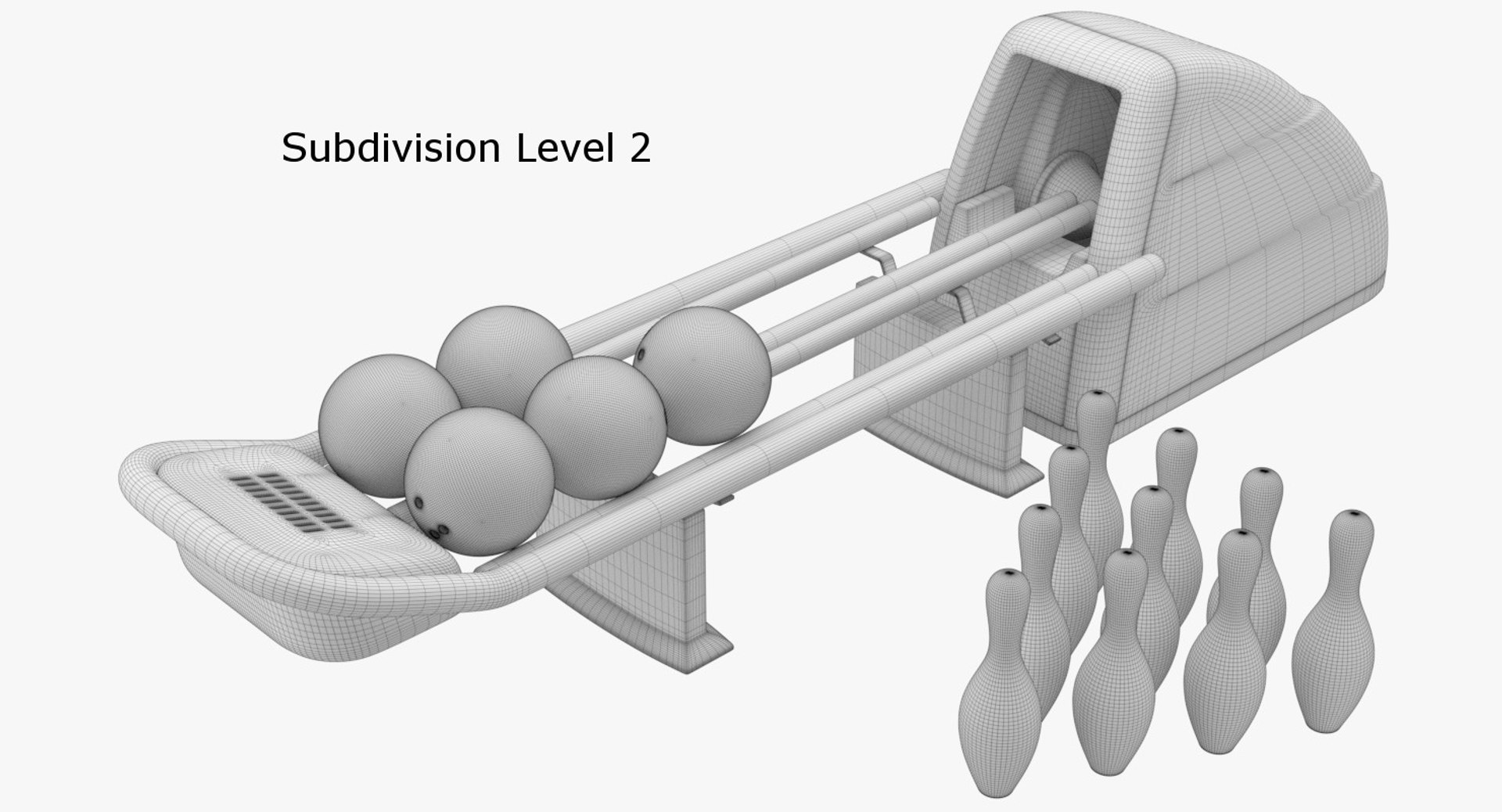 3d Model Bowling Set