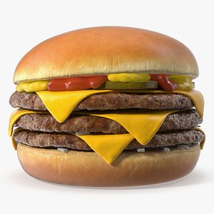 3D McDonalds Triple Cheeseburger