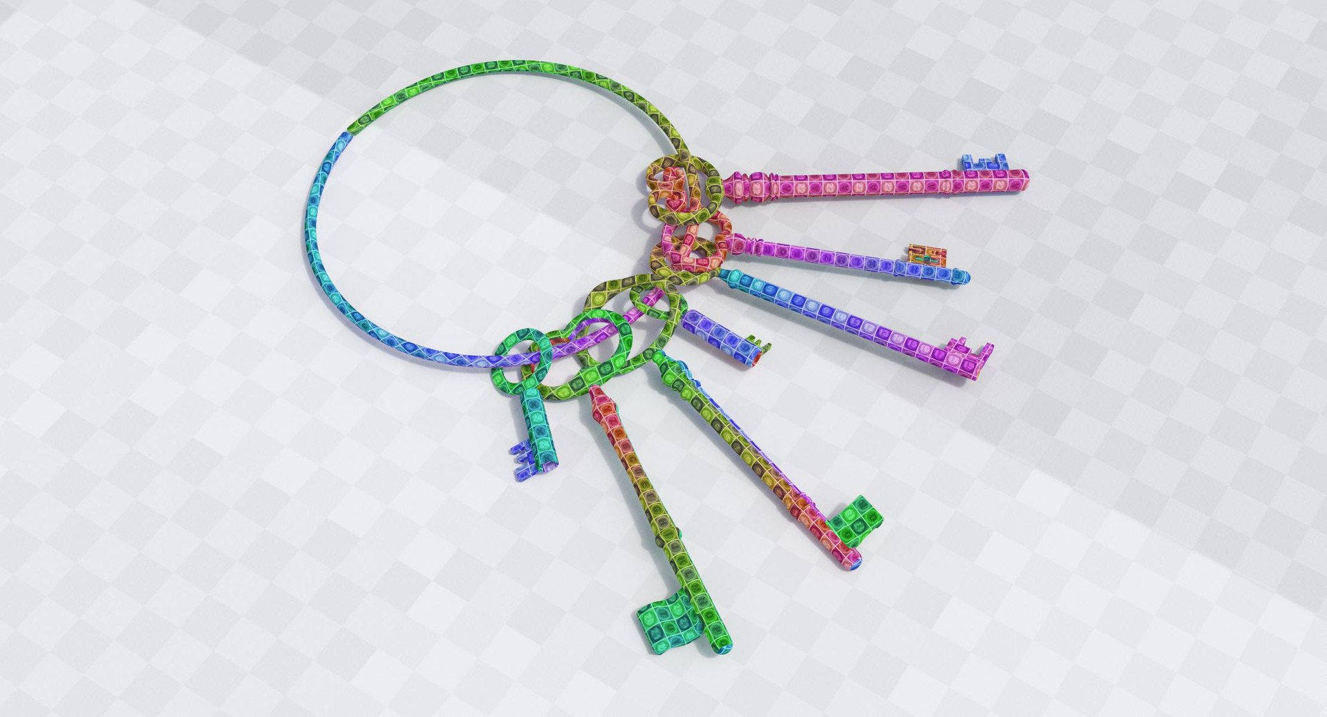 Key Ring 3D Model - TurboSquid 1375583