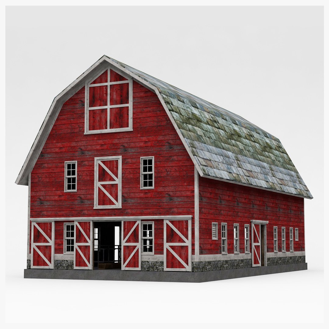 3D Farmhouse Barnhouse Model - TurboSquid 2033800