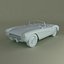 chevrolet corvette 1956 3d max