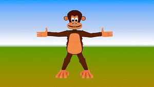 3ds monkey character