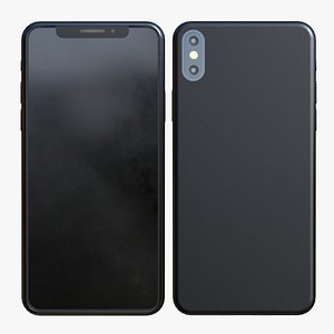 Black Generic Smartphone 3D model