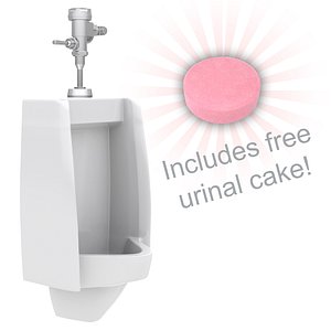 urinal flusher cake 3d model