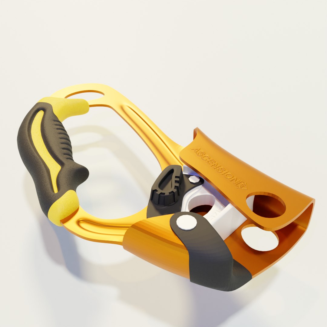 3D model handled rope clamp ascents - TurboSquid 1650955
