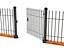 Elegant Historical Fence Low Poly Game Model
