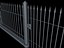 Elegant Historical Fence Low Poly Game Model