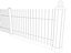 Elegant Historical Fence Low Poly Game Model