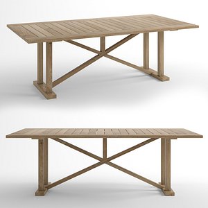 Rectangular table By JANUS et Cie