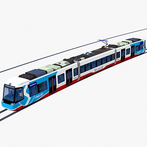 3D new s-bahn tramtrain for linz austria in production by stadler model