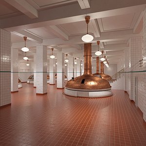 3D model beer factory