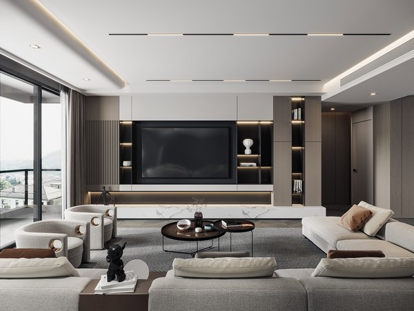 3D Modern living room - TurboSquid 1821231