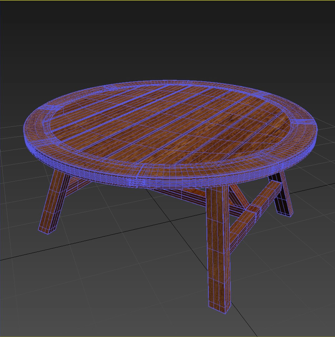 Crosby Teak Coffee Table 3D Model - TurboSquid 1232982