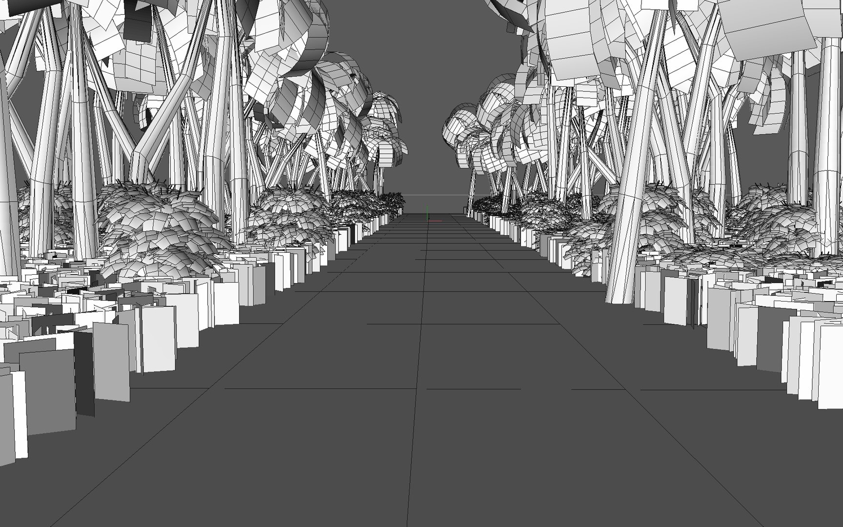 3ds Max Tropical Path Scene