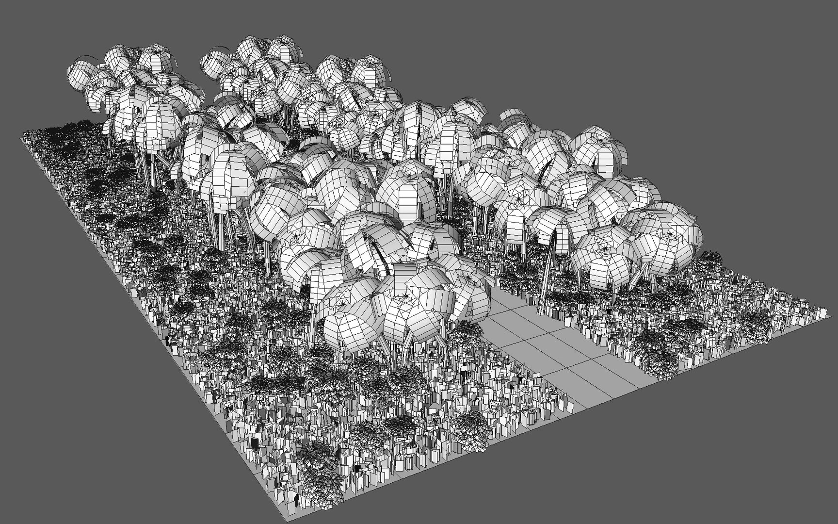 3ds Max Tropical Path Scene