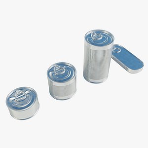 Standard Food Cans 3D model