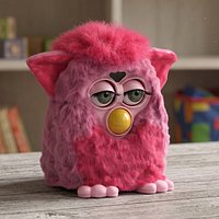 Furby Plush Toy Pink Flamingo Fur For Maya