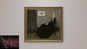 painting whistler s mother 3D model