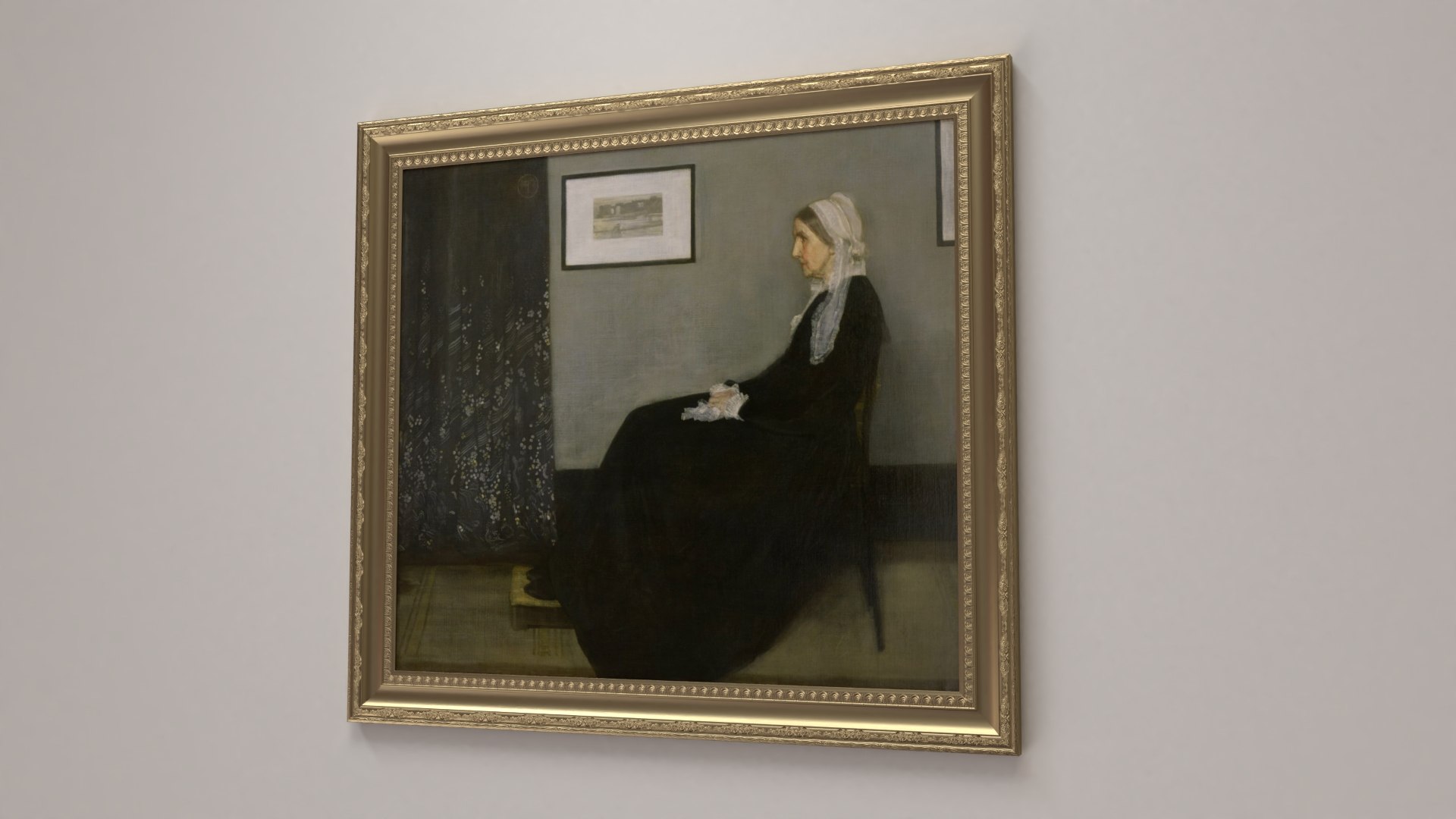 Painting Whistler S Mother 3d Model - Turbosquid 1260928