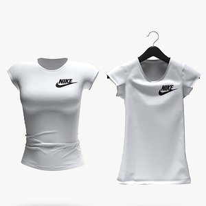 3D female tshirt model