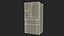 4-Door French Door Fridge Silver 3D model