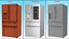 4-Door French Door Fridge Silver 3D model