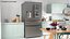4-Door French Door Fridge Silver 3D model