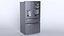 4-Door French Door Fridge Silver 3D model