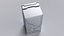 4-Door French Door Fridge Silver 3D model