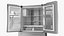 4-Door French Door Fridge Silver 3D model