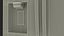 4-Door French Door Fridge Silver 3D model