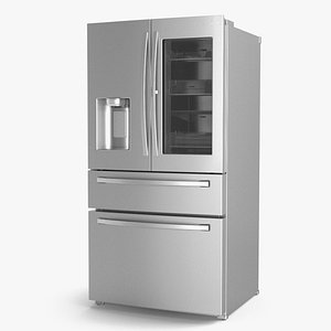 4-Door French Door Fridge Silver