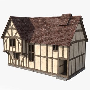 3D Medieval Merchant House
