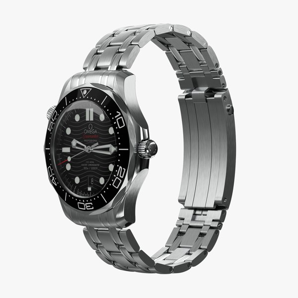 3D Omega Seamaster Diver 300M Steel Strap model