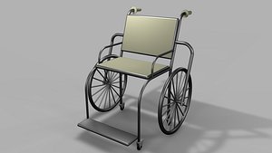 Hospital  Wheel Chair 3D model