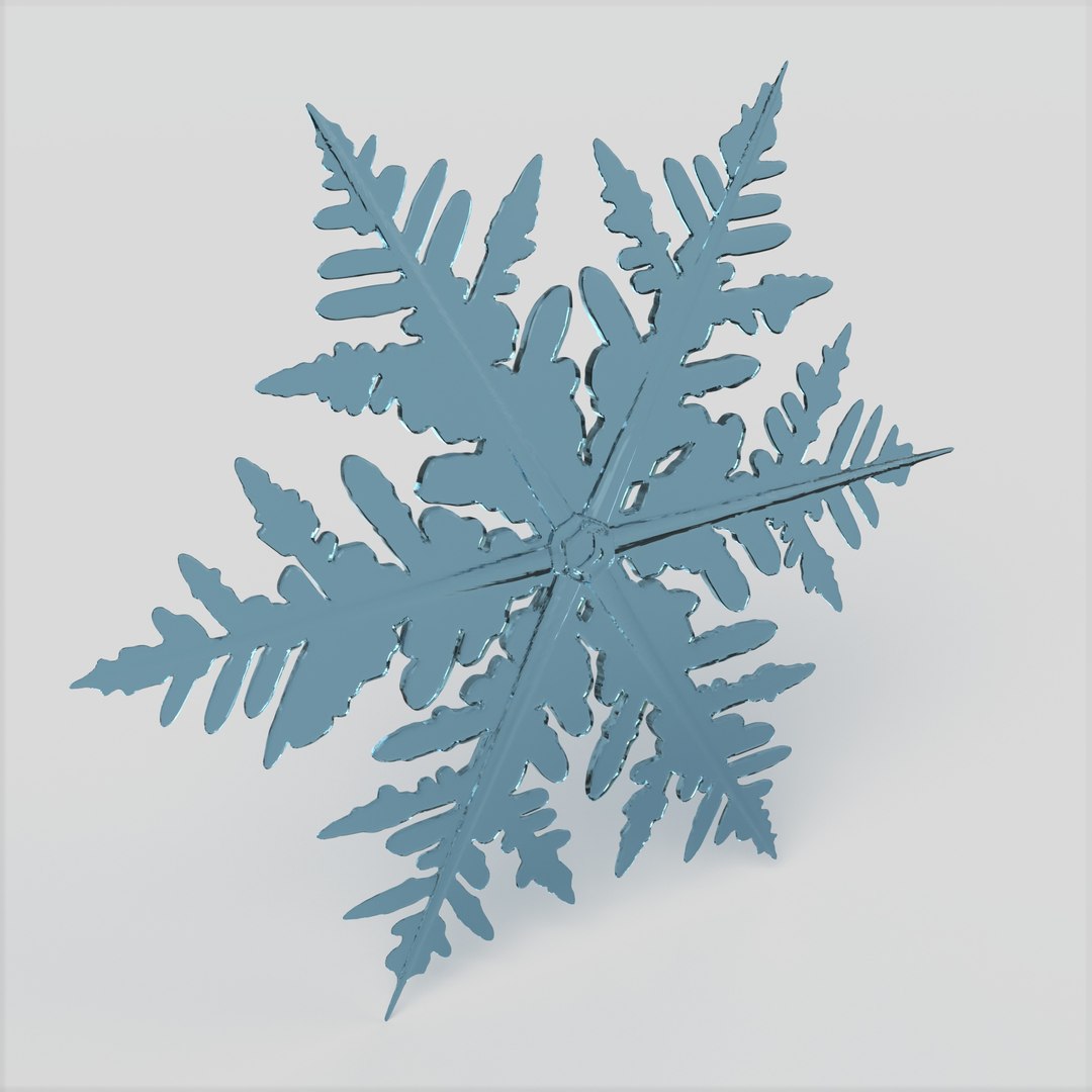 Snowflake 3D Model - TurboSquid 1801073