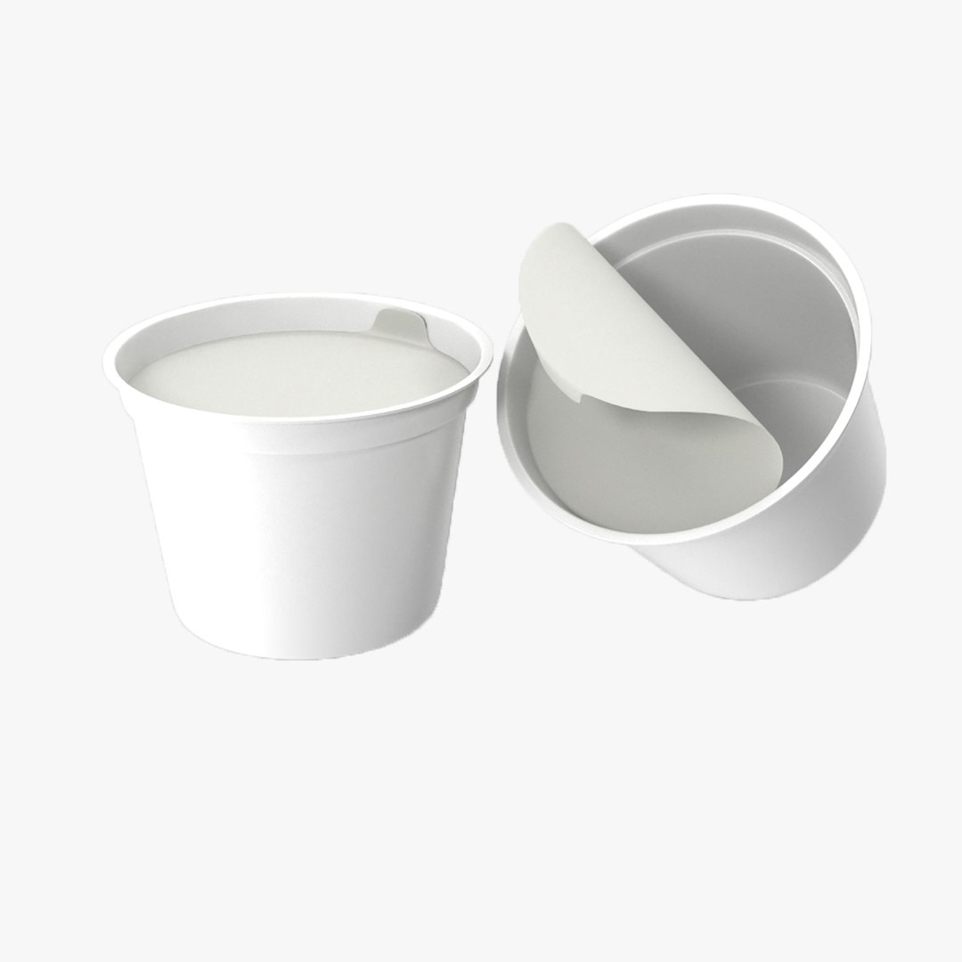 Ice Cream Cup Container Box 3D model TurboSquid 1827773