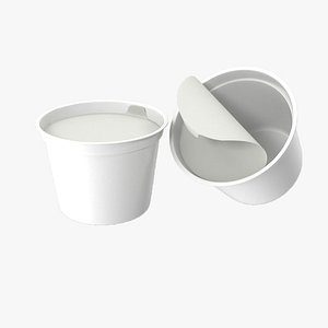 Ice Cream Cup Container Box 3D model