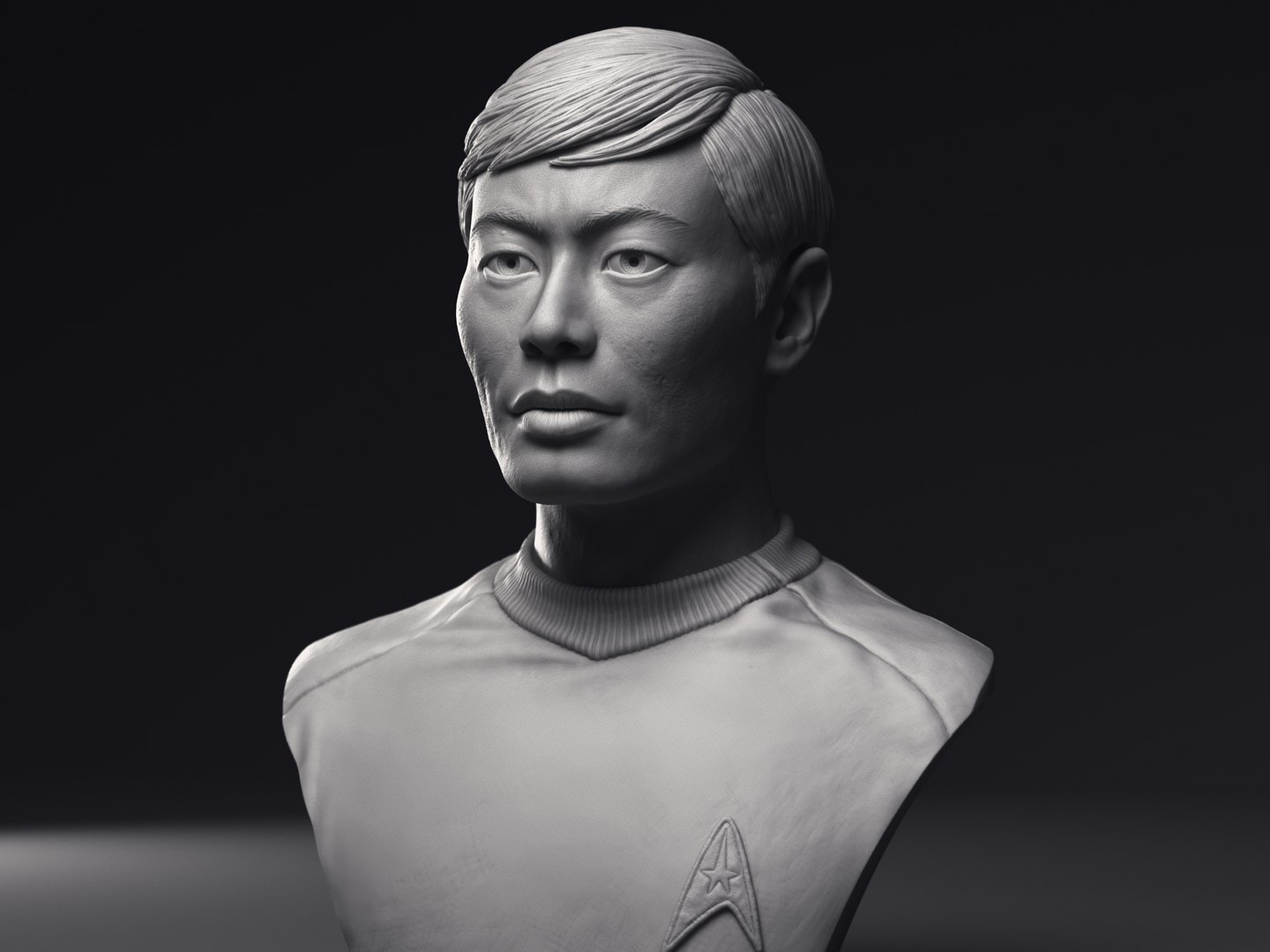 George Takei As Hikaru Sulu Bust 3d Model Turbosquid 2083023