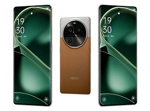 Oppo Find X6 Pro Orange Low Poly