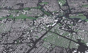 3D Texas Houston USA - Mass buildings