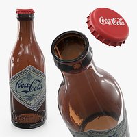 Vintage Coca Cola Paper Tag Bottle Early 1900s Amber