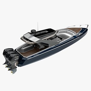3D yacht boat vessel