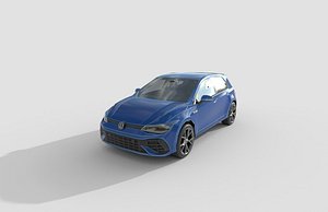 Low Poly Car - Volkswagen Golf 3D model
