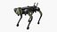 Vision 60 Tactical Robot Dog Green Rigged For Blender Animated Set 3D model
