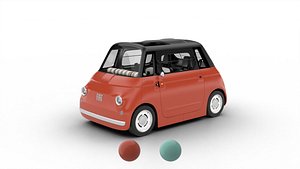 Fiat Topolino  Corallo 2025 3d model 3D model