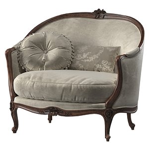 blk wood viola armchair model