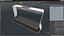 Cake Slice Package Rectangular Black