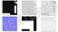Cake Slice Package Rectangular Black